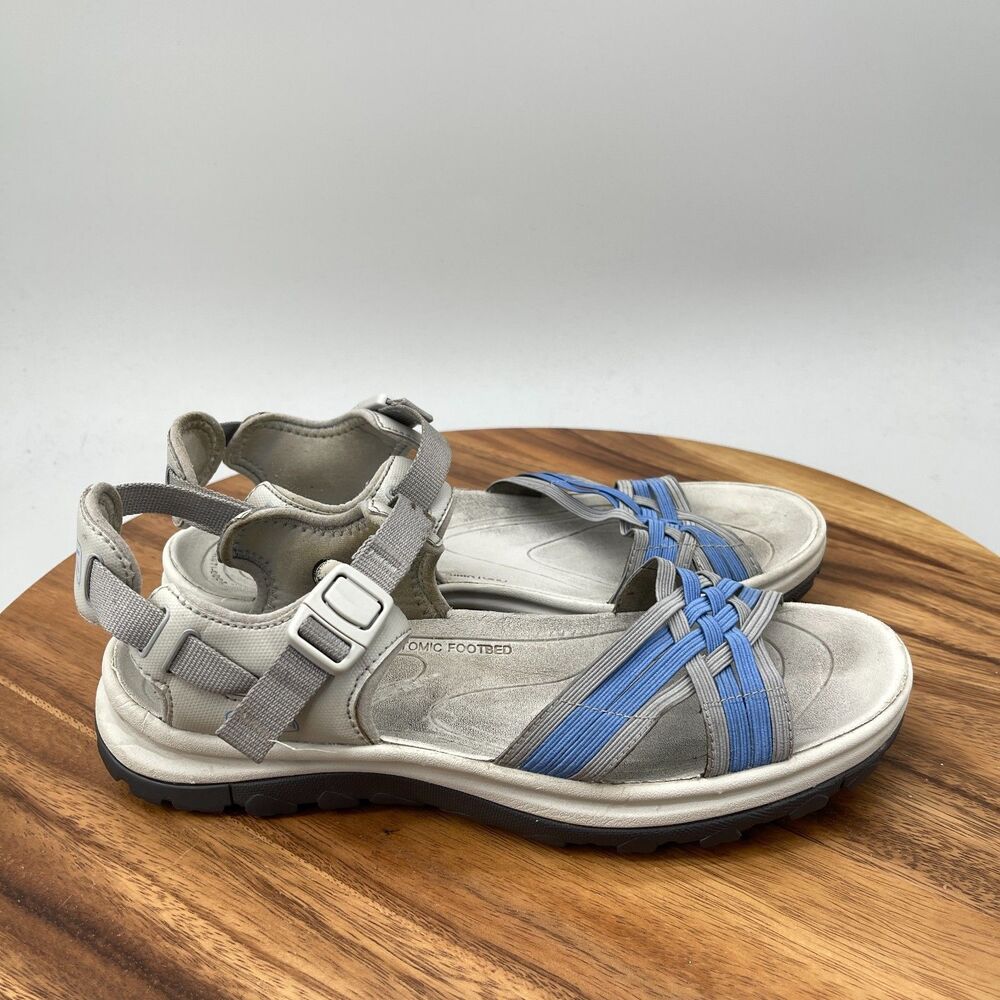Keen Terradora II Sandals Womens Size 9 Blue Gray Hiking Water Walking Outdoor